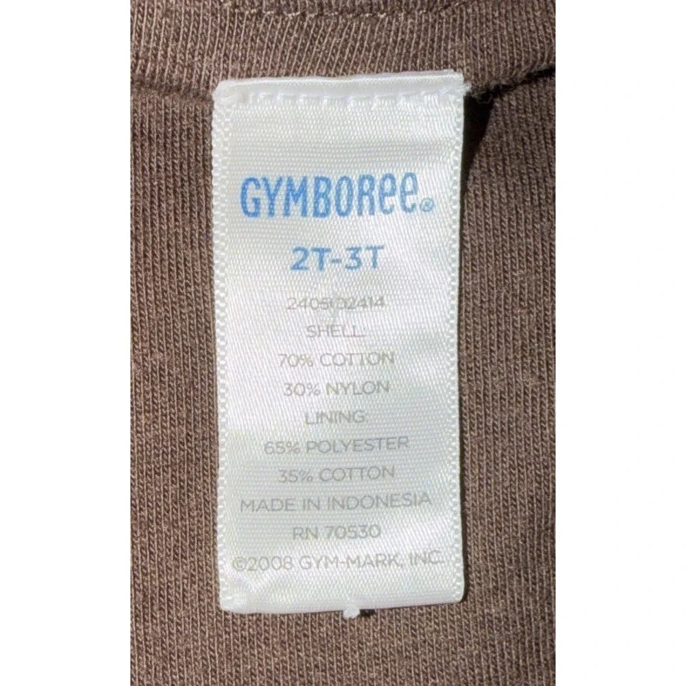 Gymboree Brown Plaid Jacket Hooded Zip‎ Up 2008 Toddler 2T/3T
